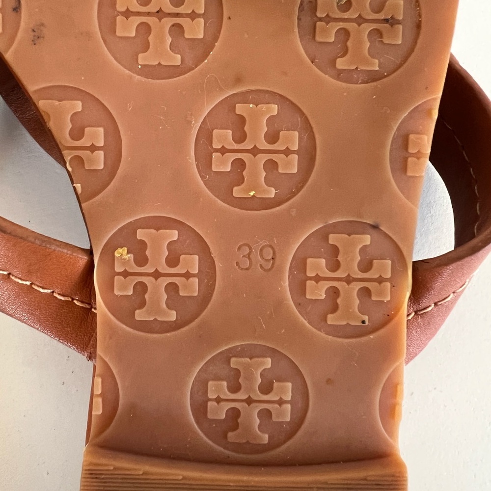 Tory Burch Miller Sandal in Vintage Vachetta Camel Brown, size 39 - Picture 11 of 12